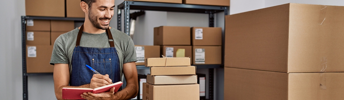 Checking packages in warehouse