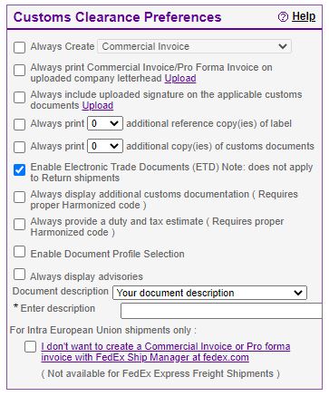 ETD selection illustration