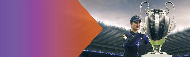 UEFA Champions League sponsored by FedEx