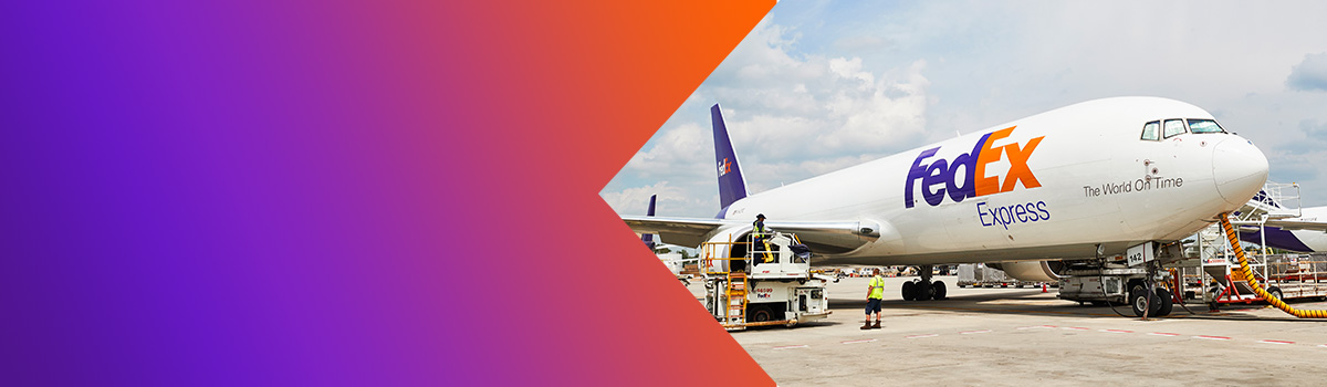 FedEx Plane at Hub
