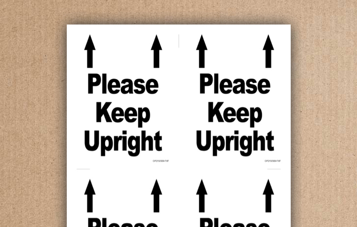 please keep upright