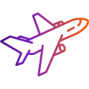 gradient airplane icon