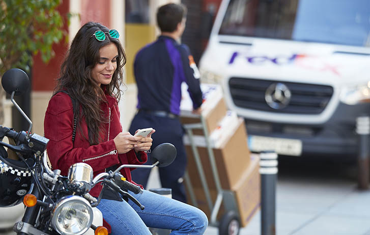 Woman on phone