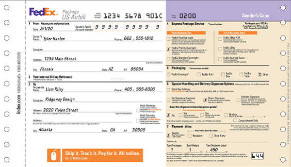 Shipping Label How To Create Print And Manage Fedex 9763